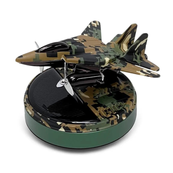 Ароматизатор автомобільний Військовий літак B5 на сонячній батареї Київ