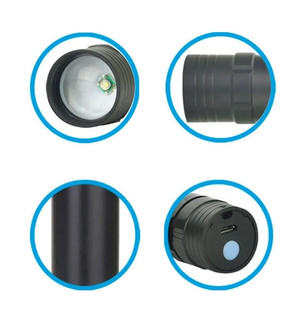 Ліхтарик ручний BAILONG BL-T6-19 USB MICRO CHARGE 5384 Одеса - фото 10