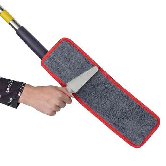 Швабра з відтискним механізмом "метелик" + 2 насадки з мікрофібри WT-XH(blue) Одеса