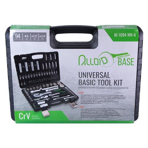 Hабір інструменту Alloid Base 1/2" и 1/4" 6-г 94 предметів (NI-1094 WN-6) Одеса - фото 2
