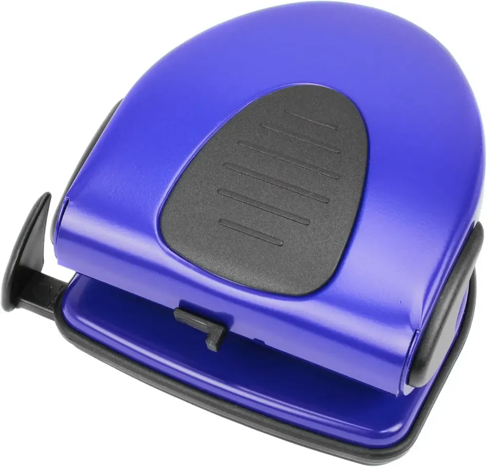 Дирокол "Scholz" 4314 металевий з лінійкою (30арк.) синій, шт Київ - фото 1