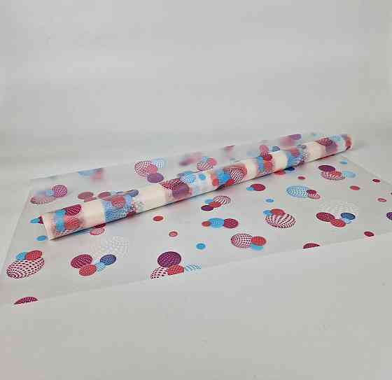 Рулон 10 м тонований "Шари" (22) плівка для квітів (h680) No 1 МАЛІНОВИЙ (1 шт.) Харків