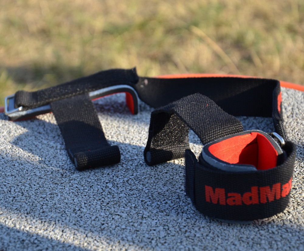 Лямки для тяги MadMax MFA-332 PWR Straps+  Black/Grey/Red Кам'янське - фото 8