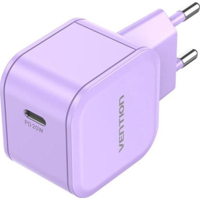Зарядний пристрій Vention 1xUSB-C 20W PD3.0/QC3.0 Purple (FEJV0-EU) Вінниця - фото 1