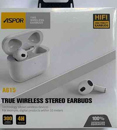 Наушники: Aspor A615 ( 3 RD Generation) Bluetooth. Харків