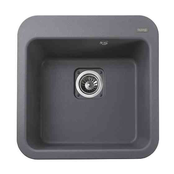 Гранітна мийка Globus Lux BARBORA сірий металік 510х510мм-А0003 (000008101) Київ