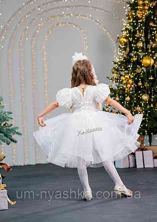 Платье Белое нарядное с блестками для девочки Кривой Рог