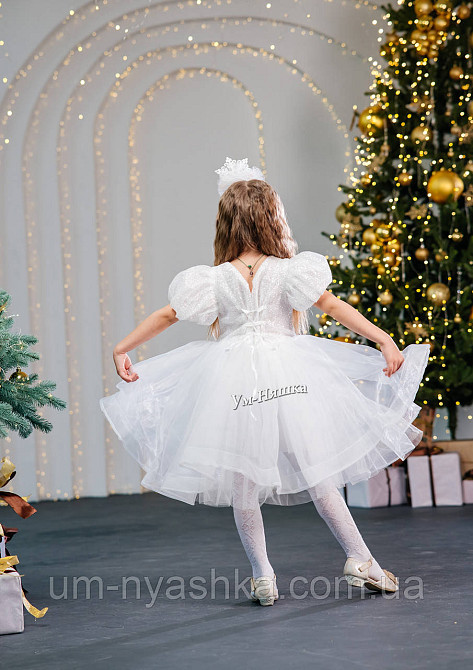 Платье Белое нарядное с блестками для девочки Кривой Рог - изображение 5