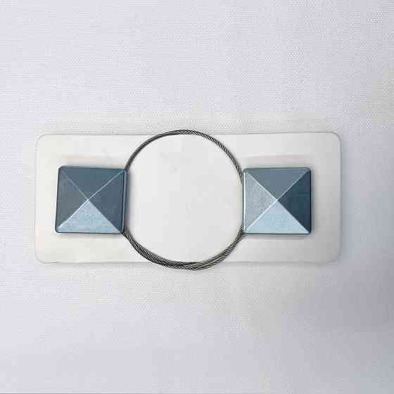 Магниты для штор и гардин Квадрат набор 2 шт Голубой (81-131) Киев