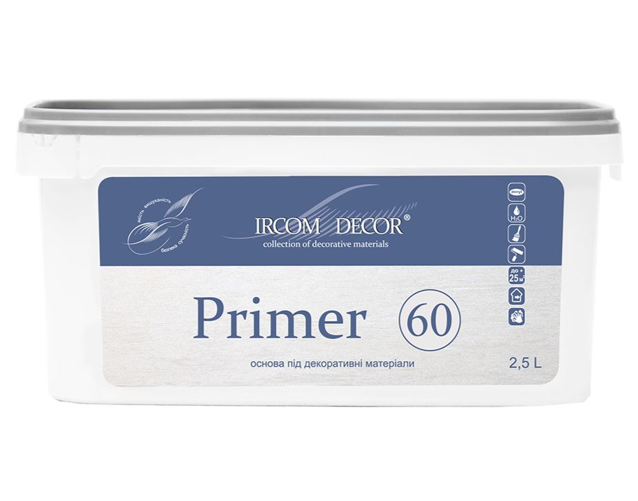 Грунтовка адгезійна для декоративних матеріалів IRCOM DECOR Primer 60 2,5 л Киев - изображение 1