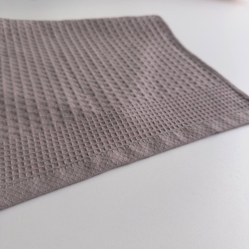 Вафельное полотенце для кухни YouStar 30х50см 220г/м2 (Пепельный) Сумы - изображение 3