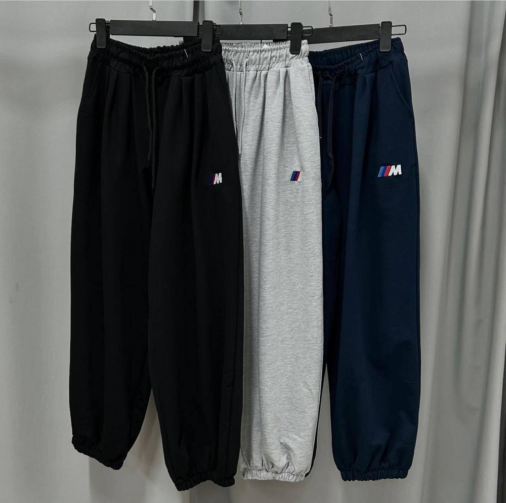 Жіночі повсякденні обʼємні штани з вишивкою двонитка Одеса - фото 1