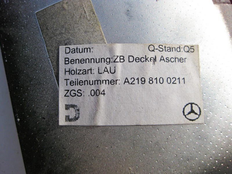 Mercedes-Benz  A2198100211 Дерев'яна декоративна накладка передньої попільнички CLS C219 Одеса - фото 3