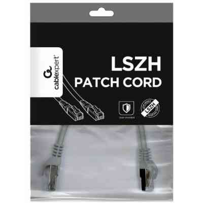 Патч-корд 0.5м S/FTP Cat 6A CU LSZH grey Cablexpert (PP6A-LSZHCU-0.5M) Вінниця