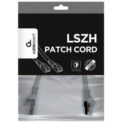 Патч-корд 0.5м S/FTP Cat 6A CU LSZH grey Cablexpert (PP6A-LSZHCU-0.5M) Вінниця - фото 3