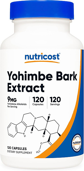 Yohimbe Bark Extract, 9 mg, 120 Capsules Луцьк - фото 1