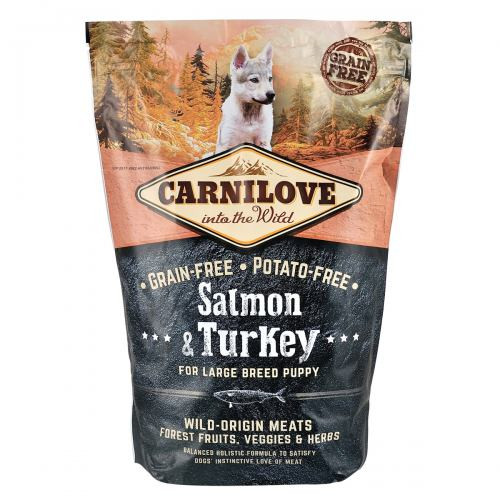 Корм сухой Carnilove Puppy Large Breed Salmon and Turkey для щенков больших пород с лососем и индейкой 1,5 кг Киев - изображение 3