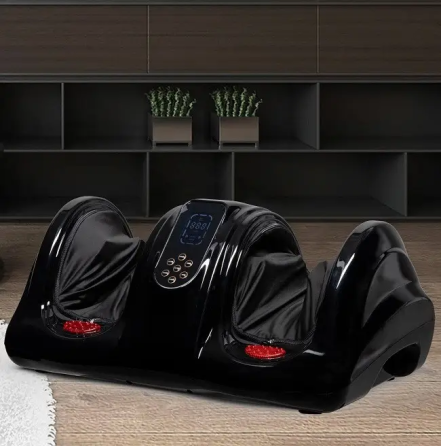 Масажер для ніг (роликовий, компресійний масаж, вібрація, прогрів) Benbo АМ-04 Чорний Київ