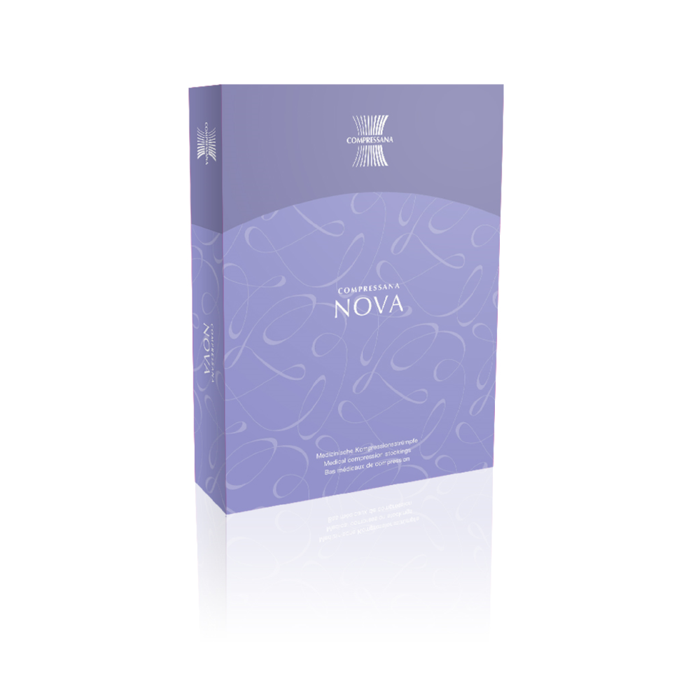 Чулки компрессионные медицинские 2 класс COMPRESSANA NOVA 0280, закрытый носок, A-G/H (шелковый) Днепр - изображение 10