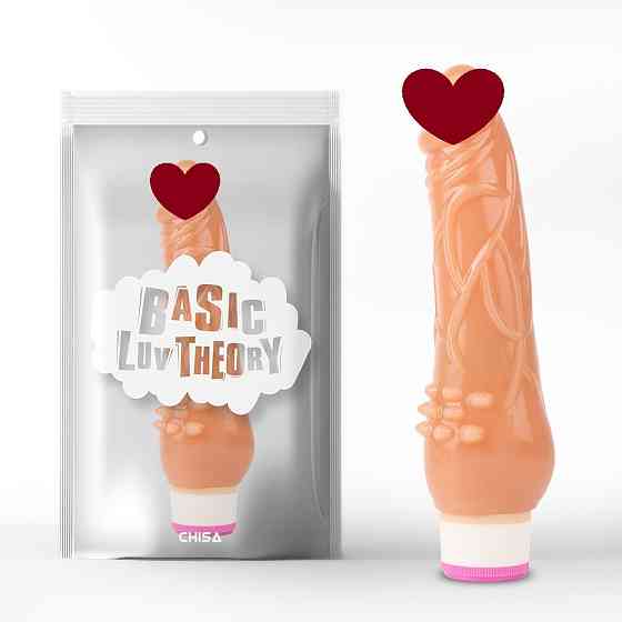 Вибратор реалистичный, рельефный Chisa Basic Luv Theory Beginner Rider, бежевый Sex Aura Киев