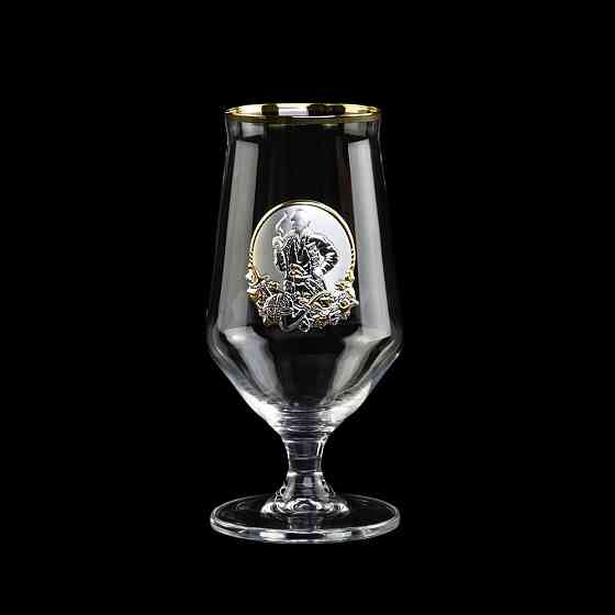 Набір для пива “КОЗАЦЬКИЙ” 6 келихів 470 мл, кришталь, золото Рівне