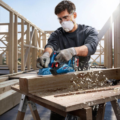 Электрорубанок Bosch GHO 185-LI, 18В, 82мм, строгание до 2.6мм, паз до 9мм (без АКБ и ЗУ) (0.601.5B5.021) Винница - изображение 5