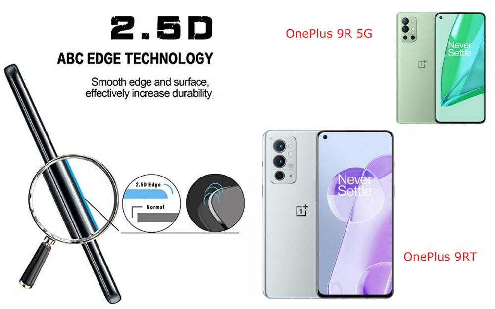 Захисне скло ArmorGlass для OnePlus 9R 5G, OnePlus 9RT – стійке до подряпин та ударів Київ - фото 2