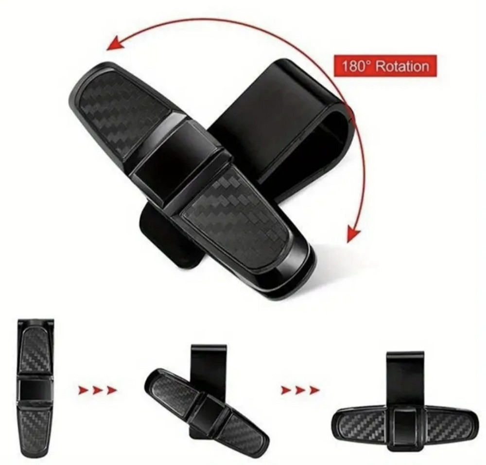 Обертовий тримач для окулярів в авто (темний) Смела - изображение 3