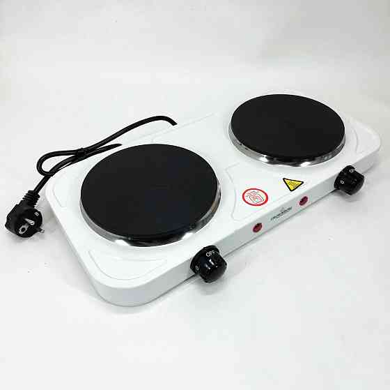 Електроплита двоконфорочна настільна компактна Crownberg CB-3746, Плита для любителів готувати ZK-29 Івано-Франківськ