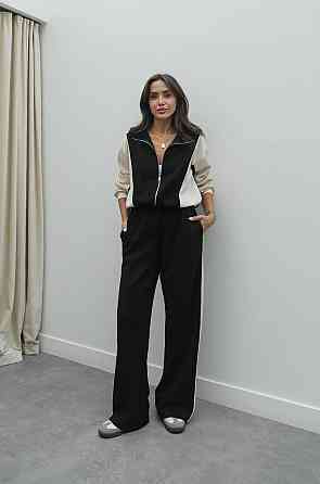 Жіночий прогулянковий костюм двійка: кофта і штани двонитка Одеса