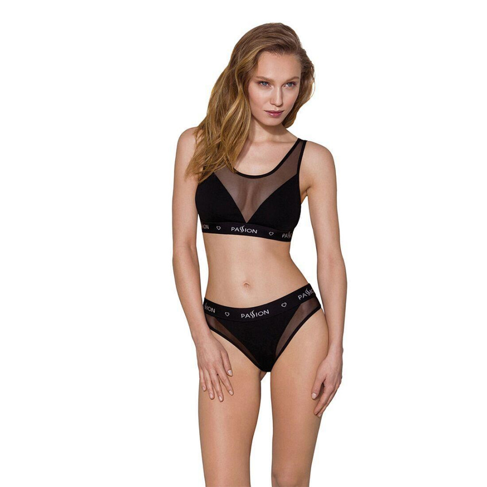 Топ с прозрачной вставкой Passion PS002 TOP XL, black Sex Aura Киев - изображение 3