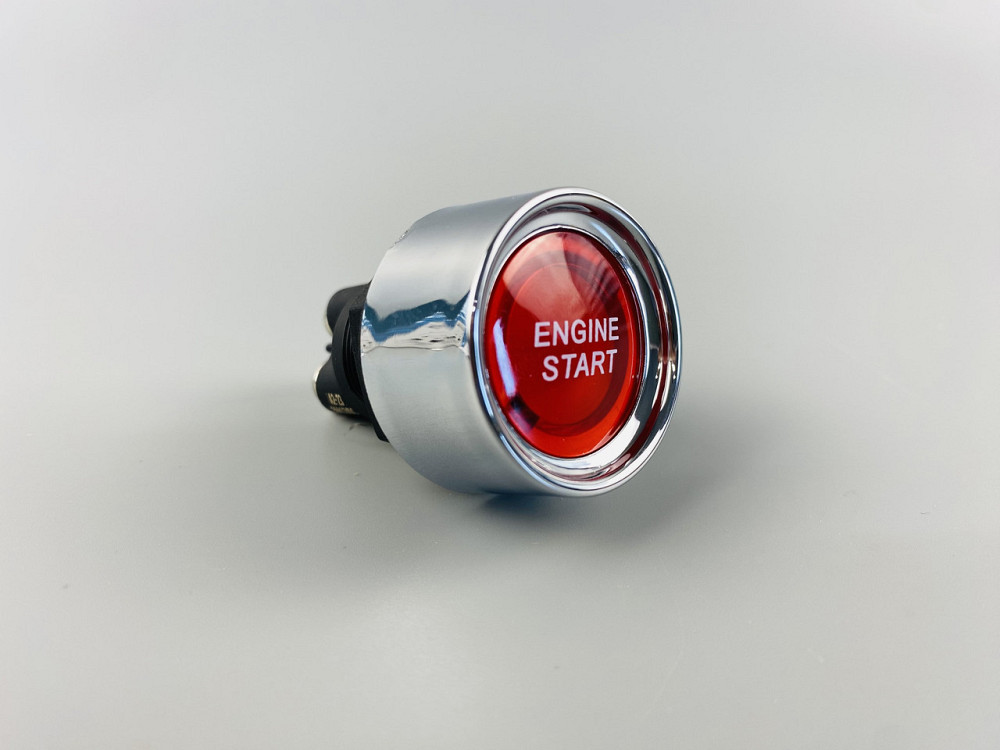 Кнопка СТАРТ-СТОП пуску двигуна, 50 А, 12-24V, діаметр 33 мм, 3 ніжки Мукачево - фото 1