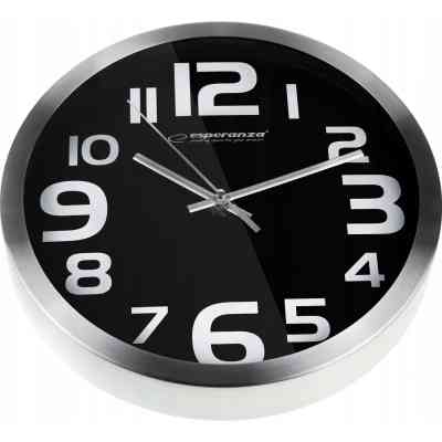 Настенные часы Esperanza Wall Clock Zurich Black 25 см (EHC013K) Винница