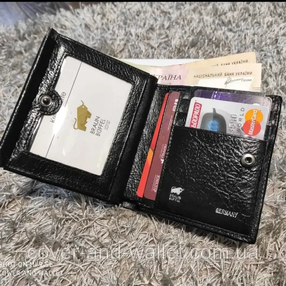 Невеликий жіночий гаманець з гладкої шкіри з монетницею Braun Buffel Київ - фото 5