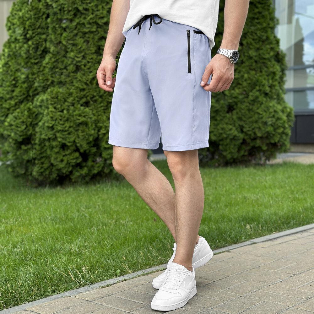 Чоловічі шорти прямого крою сірі Pobedov Vil'nyy Київ - фото 2