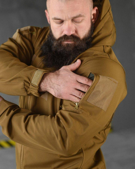 Весняна тактична куртка софтшел masad кайот ВТ76570 Одеса - фото 6