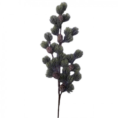 Декоративная ветвь YES! Fun Хвойная с шишками 68 см (975011) Винница - изображение 1