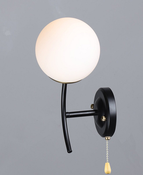 VALESO Настінне бра B N6612/1W Чорний+Мідь Коломия - фото 1