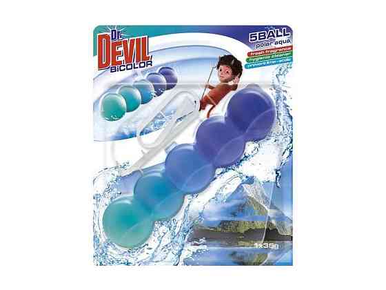 Блок для туалетов 1шт BiColor 35г Полярная Вода ТМ Dr.DEVIL Киев
