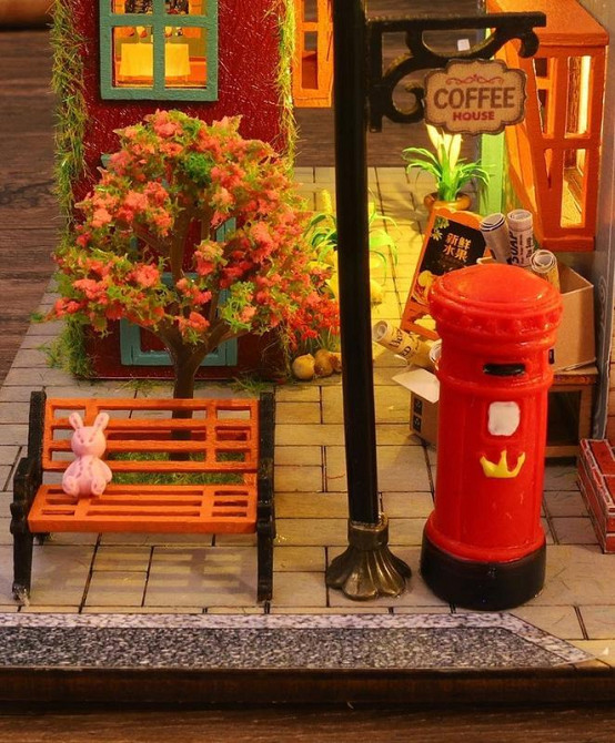 3D Румбокс DIY Coffee Slow Time House + Пылезащитный купол (ES007-B) Киев - изображение 5