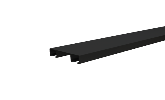 Потолочный карниз для штор БР-18 двойной черный матовый 2.5 Бровары