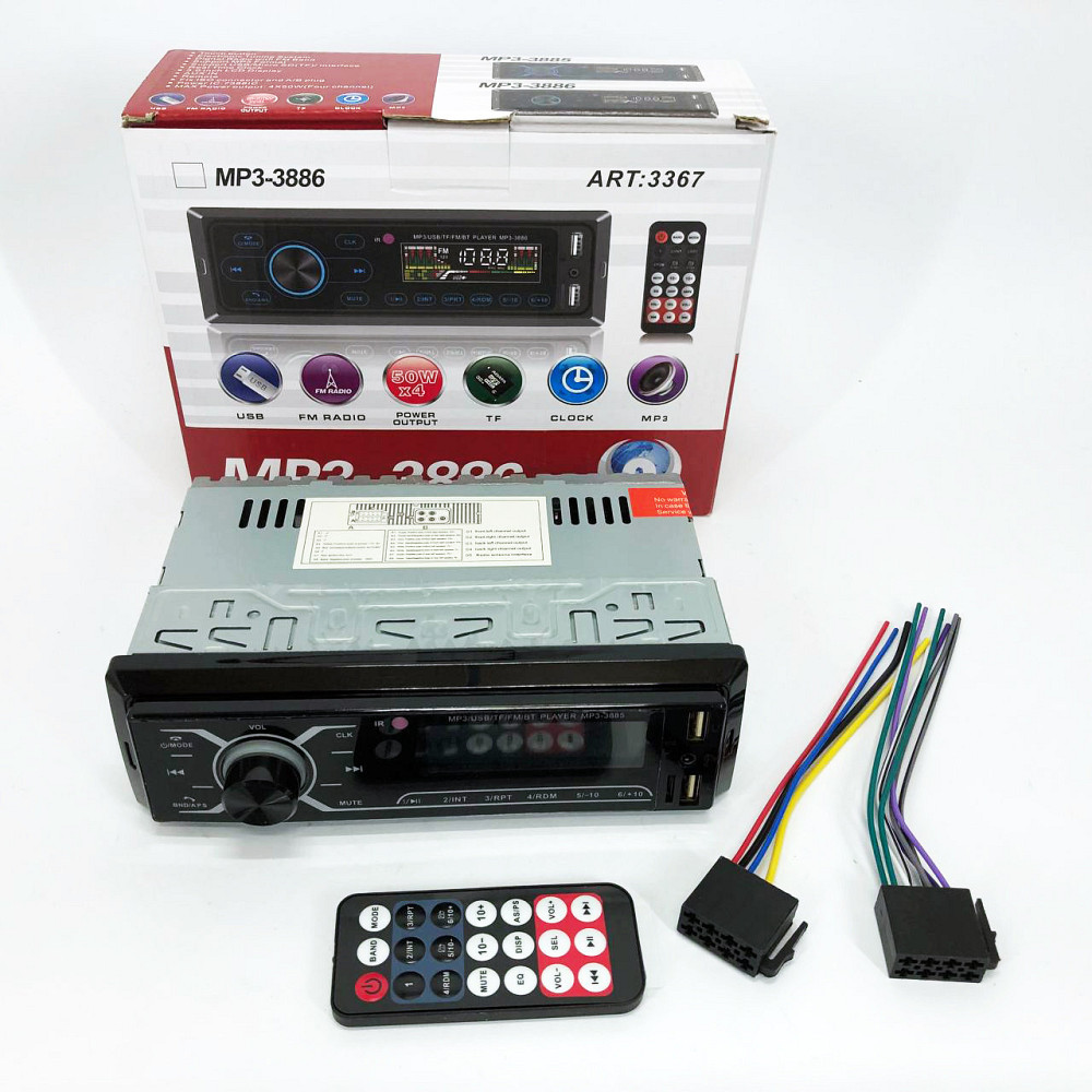 Штатная автомагнитола для машины MP3-3885 ISO 1DIN, Бездисковые автомагнитолы OX-521 1 din Киев - изображение 7