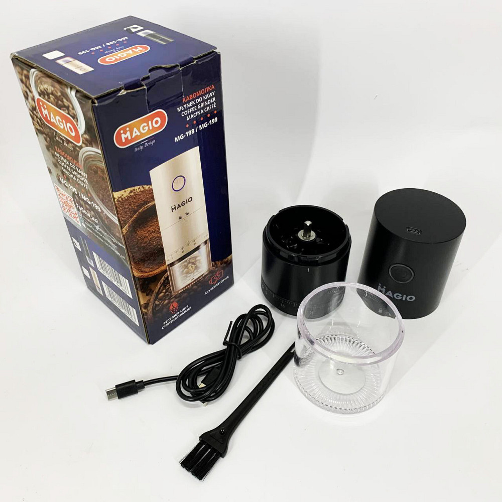 Мельница для кофейных зерен Magio MG-198, Кавомолка для кофе, Бытовая кофемолка стационарная UW-66 Львов - изображение 16