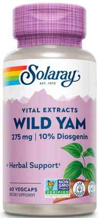 Дикий ямс Solaray Wild Yam Root Extract 275mg 60 капс Київ