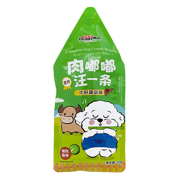 Doggyman Cream Mousse Beef Liver&Vegetables ДОГГІМЕН ЯЛОВИЧА ПЕЧІНКА З ОВОЧАМИ мус повнораціонний беззерновий вологий корм для собак і цуценят, па Київ - фото 1