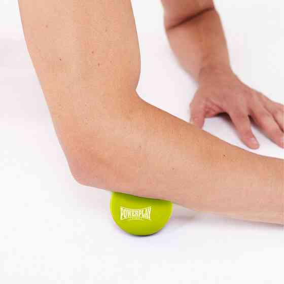Массажный силиконовый мяч PowerPlay 6,3 см для точечного массажа и восстановления мышц Киев