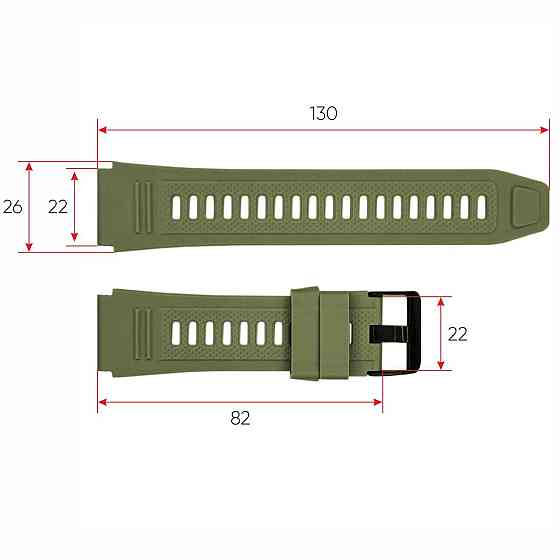 Ремешок для смарт часов K56PRO Army Green Киев