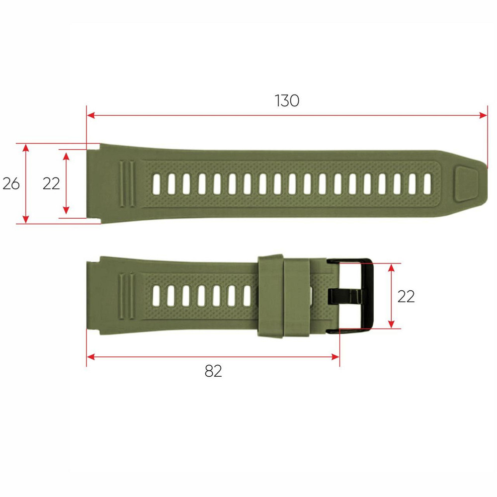 Ремешок для смарт часов K56PRO Army Green Киев - изображение 3
