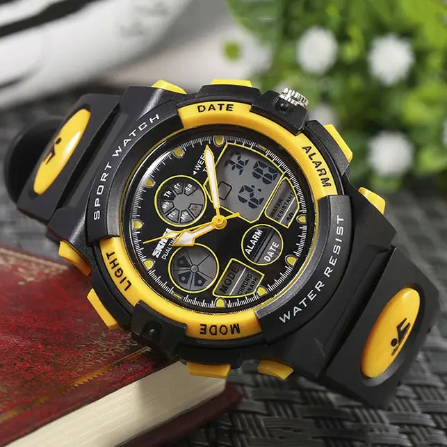 Детские спортивные наручные часы Skmei 1163 (Желтые) Винница - изображение 9