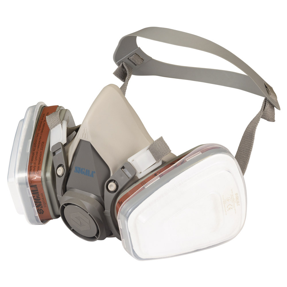 Sigma Полумаска Defender Pro с фильтрами А1 SIGMA (9417491) Коломия - фото 6